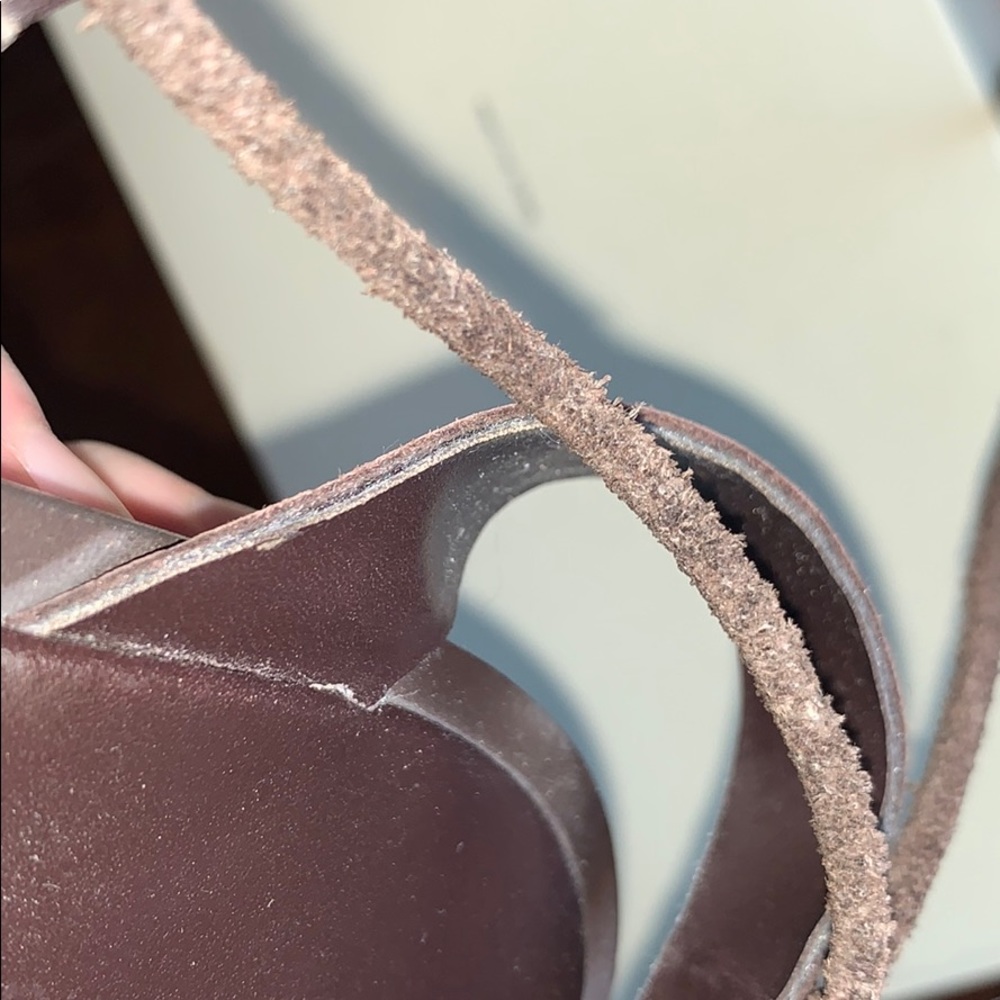 Amanda Smith Dark Brown Leather Gladiator Sandals *2 for $5* - Picture 11 of 12